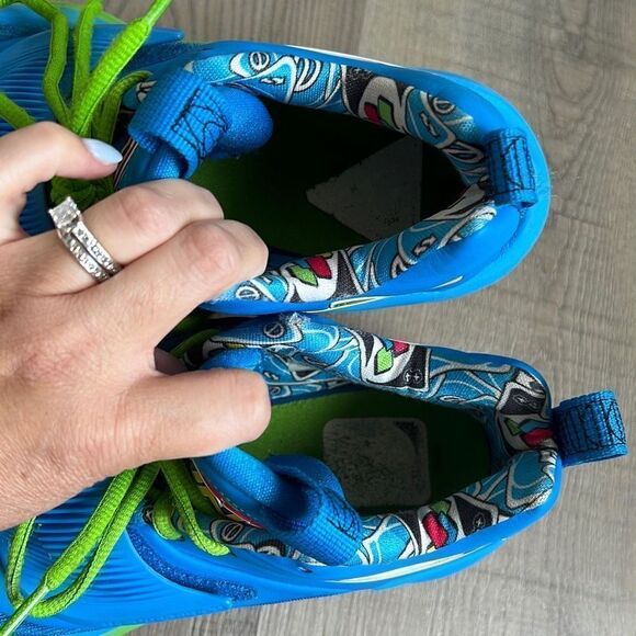 Nike Zoom Freak 3 NRG UNO Blue Green Athletic Shoes Sneakers Men’s 8.5 - Picture 7 of 12